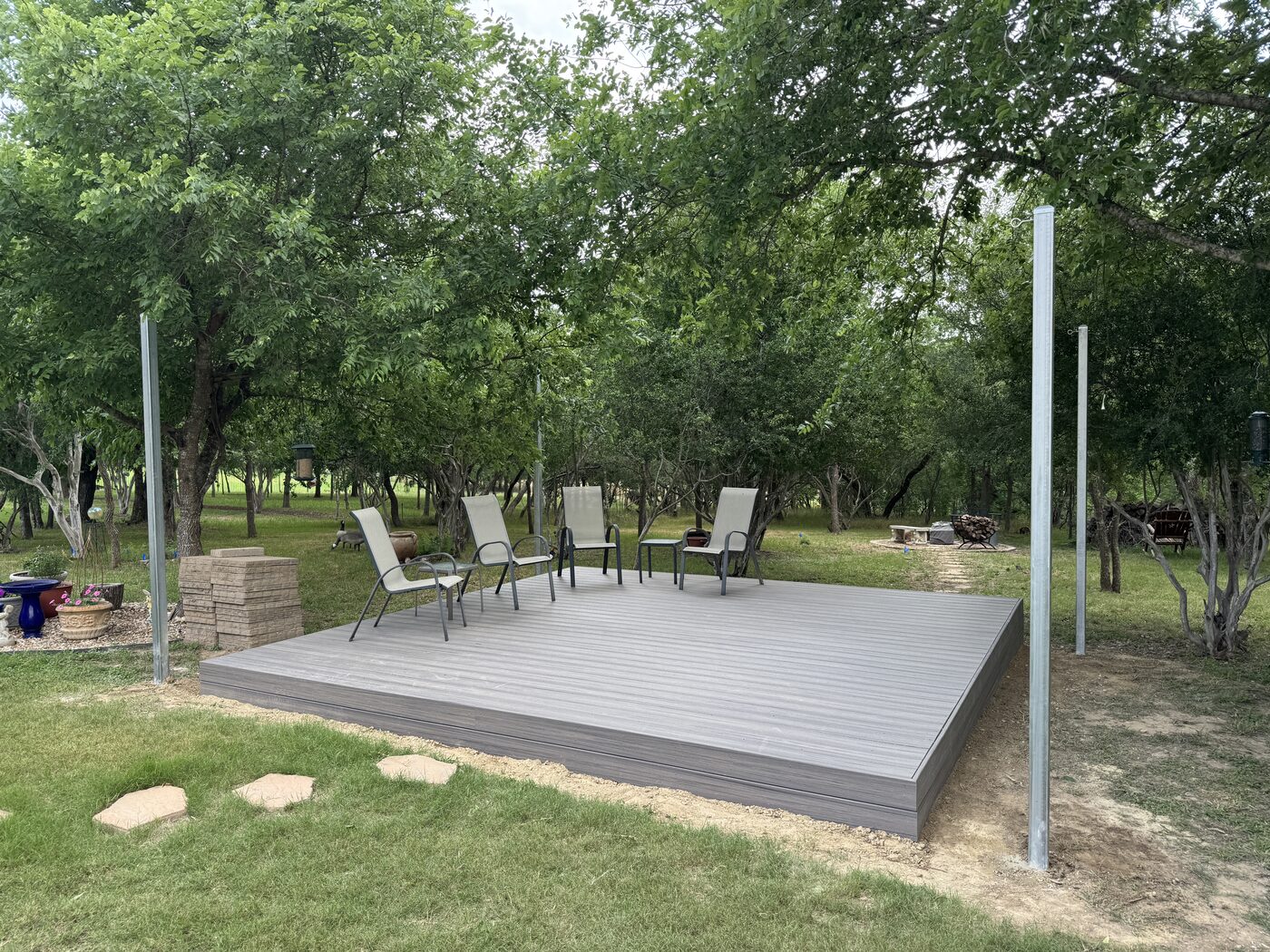 Composite patio deck